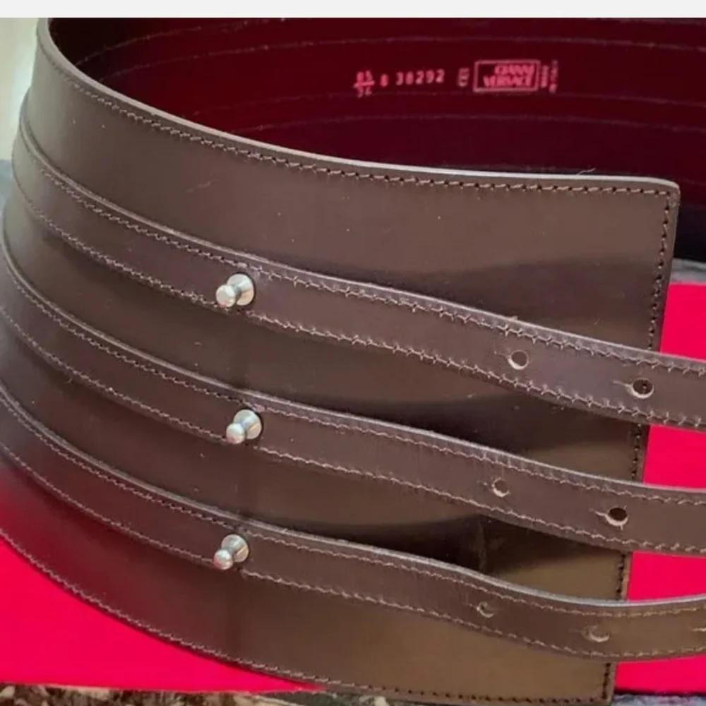 Versace Couture Runway Statement Belt Leather - Picture 3 of 7